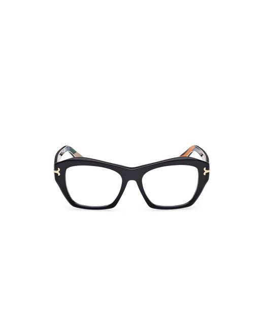 Emilio Pucci Black Ep5264 005 Optical Frames Acetate Geometric Normal