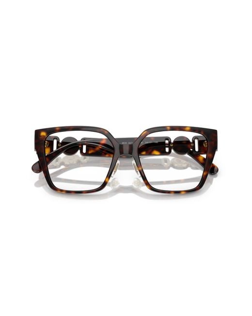 Versace Black Ve3371D 108 Optical Frames Injected Squared Normal