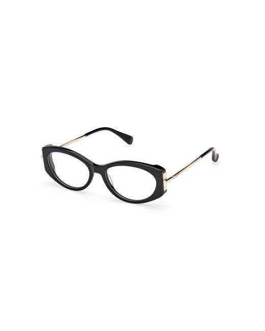 Max Mara Black Mm5204 001 Optical Frames Acetate Round Normal