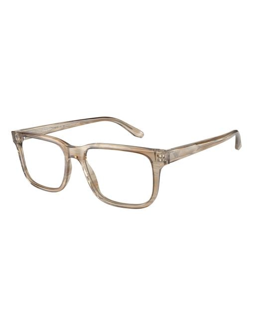 Emporio Armani Black Ea3218 5099 Optical Frames Acetate Squared for men