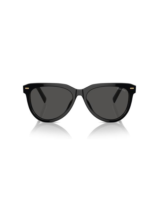 Miu Miu Black Mu 12Zs 16K5S0 Sunglasses Acetate Pantos Normal