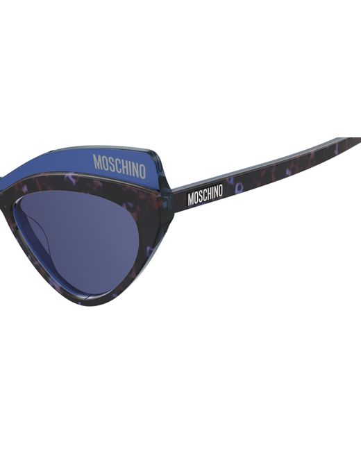 Moschino Black Mos080/S Ipr/Ku Sunglasses Acetate Cat Eye
