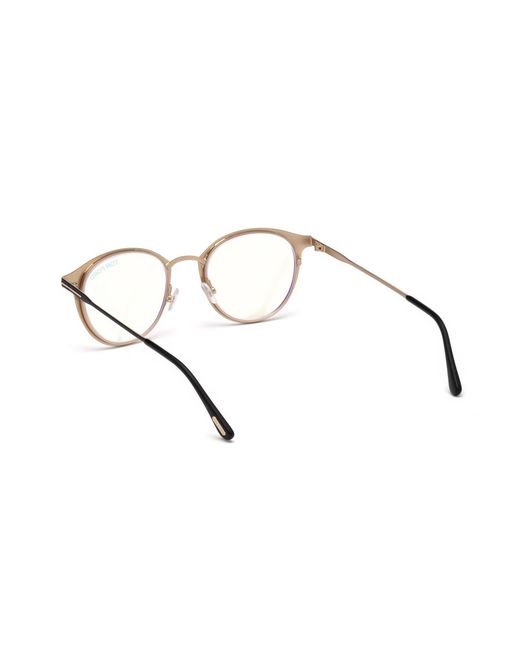 Tom Ford Black Ft5528-B 001 Optical Frames Metal Round Normal