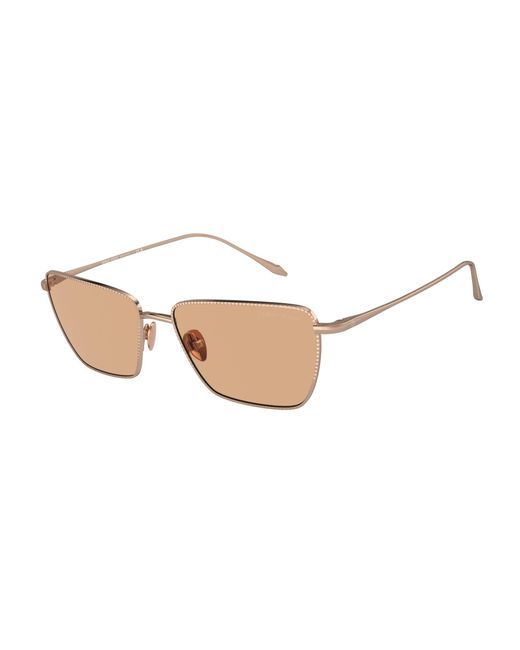 Giorgio Armani Black Ar6153 301193 Sunglasses Metal Squared Normal