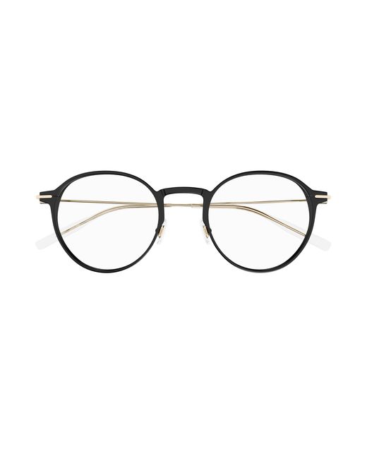 Montblanc Black Mb0357O 001 Optical Frames Transparent Round for men