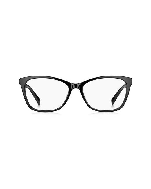 Max Mara Black Mm 1423 807 Optical Frames Outlet Plastic Squared