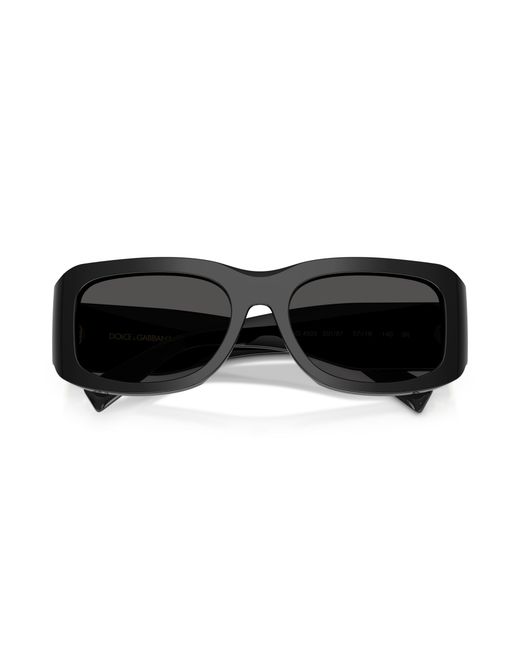 Dolce & Gabbana Black Dg4503 501/87 Sunglasses Acetate Squared Normal for men