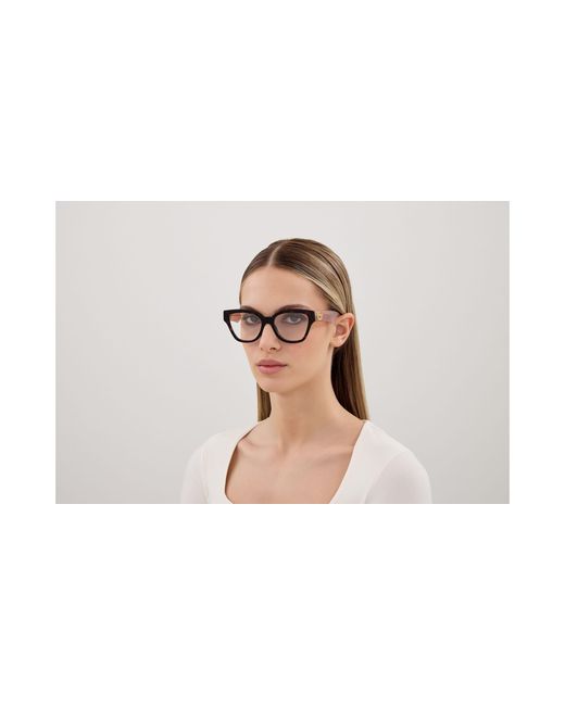Gucci Black Gg1424O 014 Optical Frames Acetate Transparent Round