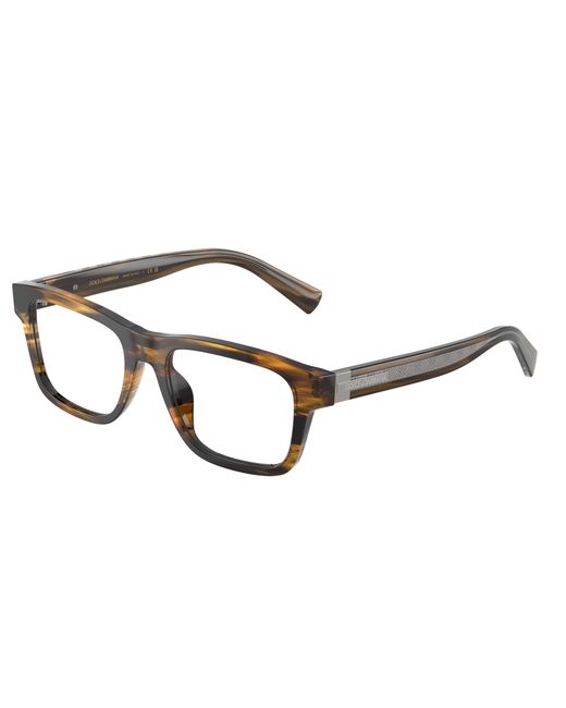 Dolce & Gabbana Black Dg3446 3063 Optical Frames Acetate Transparent Squared Normal for men