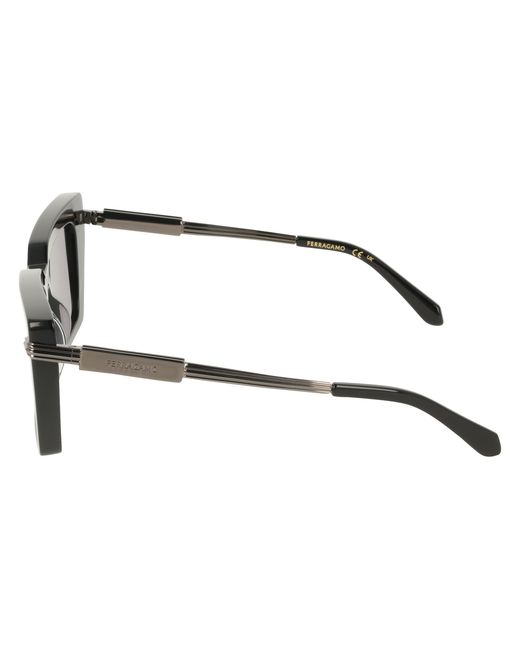 Ferragamo Black Sf2089S 001 Sunglasses Acetate Squared Normal