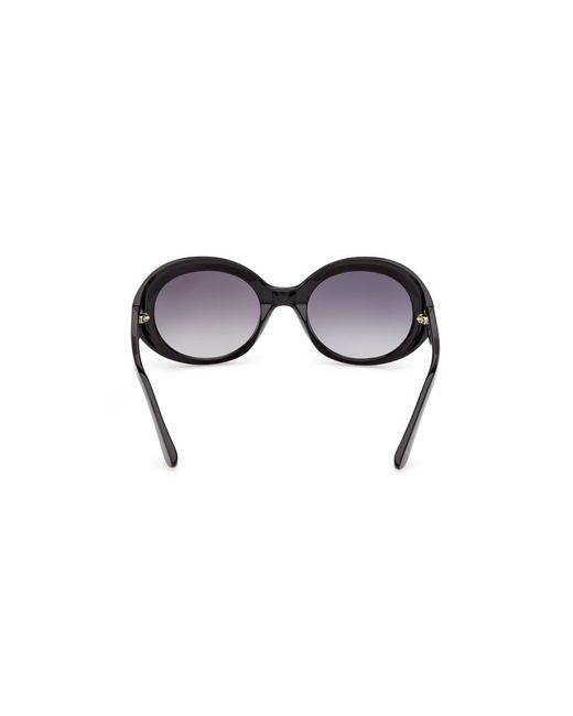 Guess Black Gu00287 01B Sunglasses Injected Smoke Round Normal