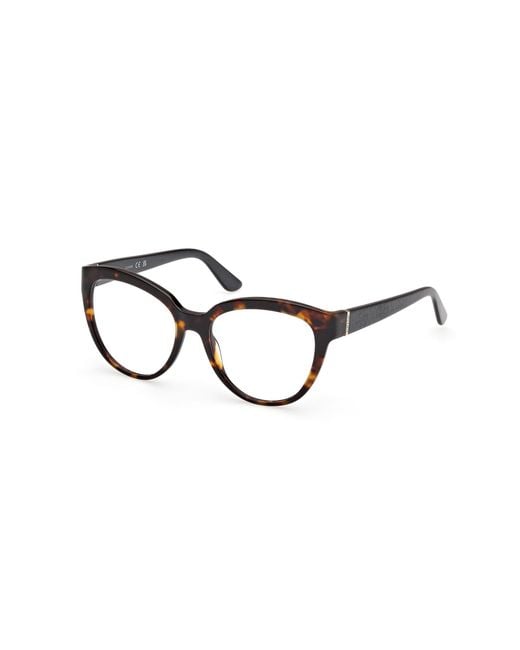Guess Black Gu50232 052 Optical Frames Acetate Cat Eye Normal
