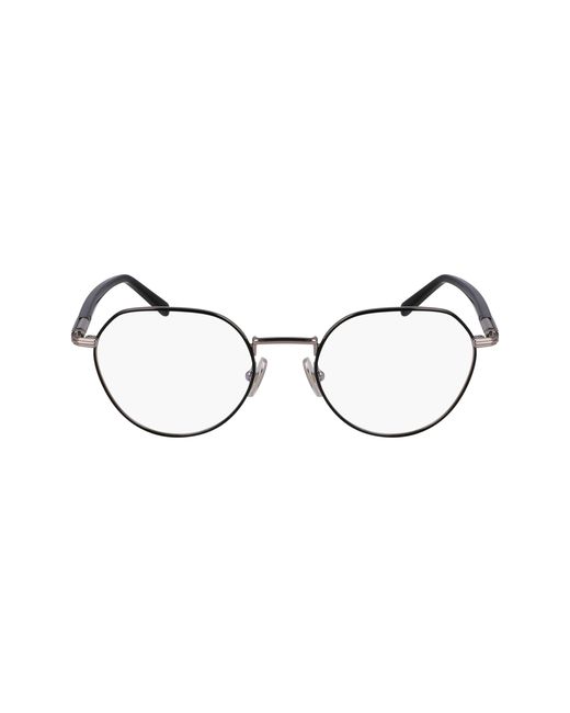 Ferragamo Black Sf2233 081 Optical Frames Acetate Round Normal