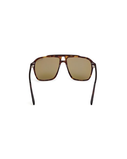 Tom Ford Black Ft1209 Autari 52N Sunglasses Acetate Verde Squared Normal for men