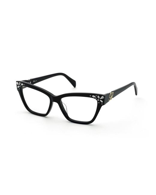 Blumarine Black Vbm884S 700S Optical Frames Acetate Butterfly
