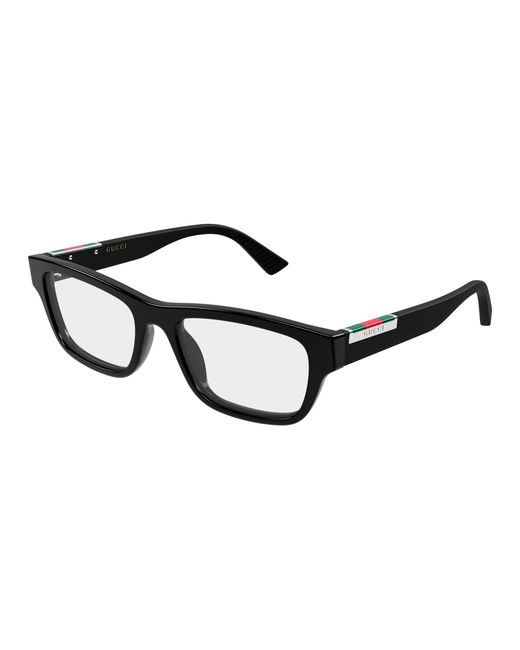 Gucci Black Gg2091O 006 Optical Frames Acetate Transparent Squared for men