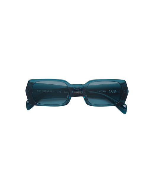 Retrosuperfuture Blue Vx3 L'Altro Sunglasses Acetate Light Squared Normal