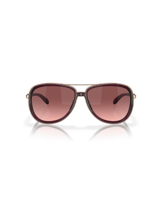 Oakley Black Oo4129 Split Time 412902 Sunglasses Metal Round Normal Shaded