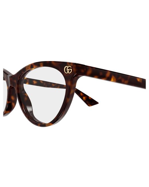 Gucci Black Gg2112O 002 Optical Frames Acetate Transparent Cat Eye