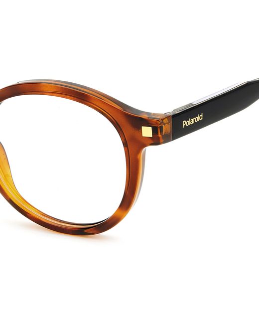 Polaroid Black Pld D492 086 Optical Frames Plastic Round for men