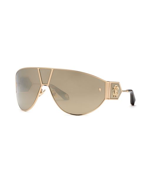 Roberto Cavalli Black Src093 300G Sunglasses Metal Mask Normal Mirror