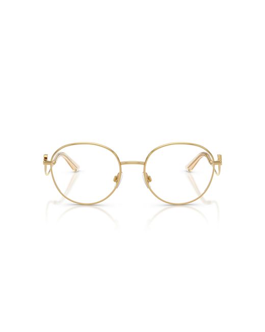 Dolce & Gabbana Black Dg1365 02 Optical Frames Metal Round Normal