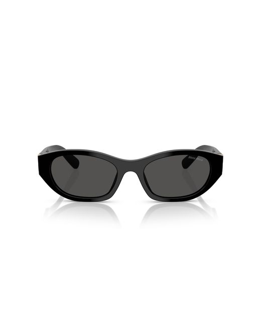 Miu Miu Black Mu A03S 16K08Z Sunglasses Acetate Geometric Normal