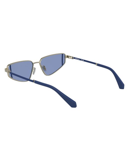 Calvin Klein Black Ckj25200S 718 Sunglasses Metal Cat Eye Normal