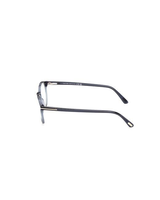 Tom Ford Black Ft5294 92 Optical Frames Acetate Round Normal for men