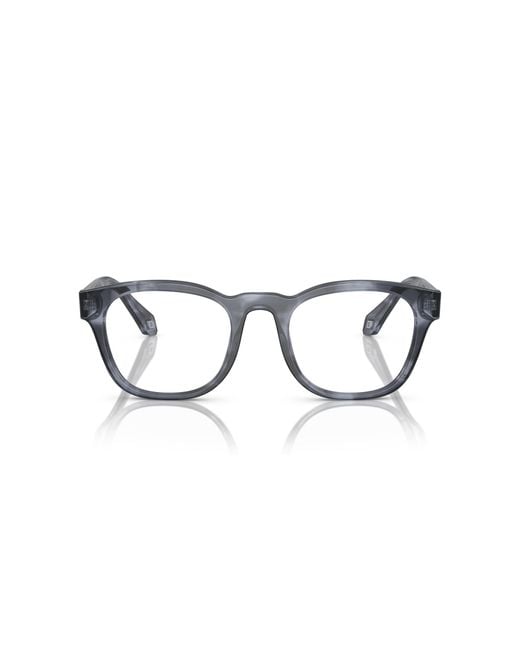 Giorgio Armani Black Ar7242 5986 Optical Frames Acetate Transparent Squared Normal for men