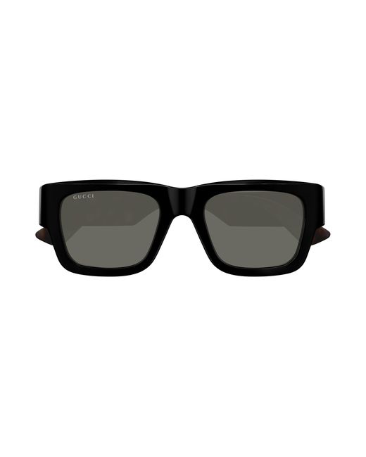 Gucci Black Gg1668S 001 Sunglasses Acetate Squared for men