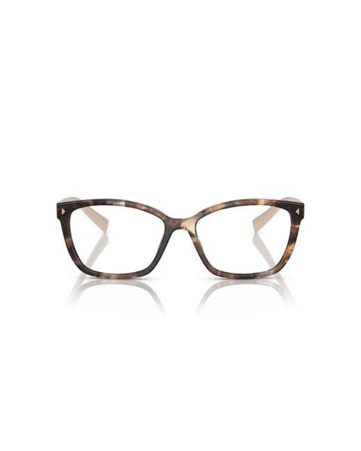 Prada Black Pr 15Zv 07R1O1 Optical Frames Acetate Squared Normal