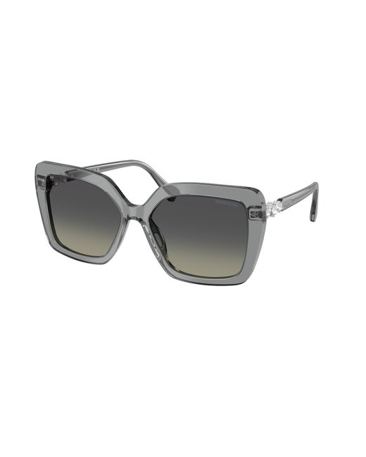 Swarovski Black Sk6049 106211 Sunglasses Acetate Butterfly Normal Shaded