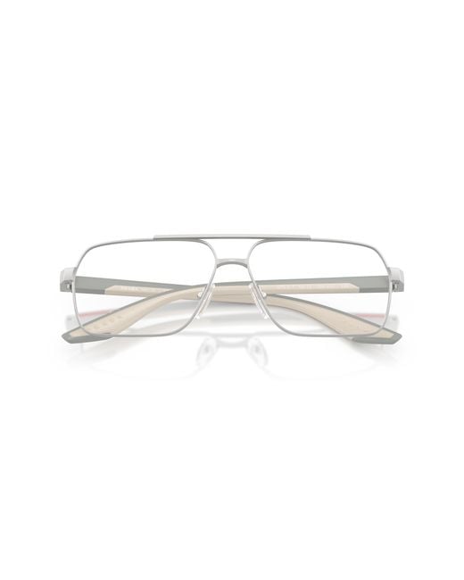 Prada Linea Rossa Black Ps 51Tv 18X1O1 Optical Frames Metal Transparent Squared Normal for men