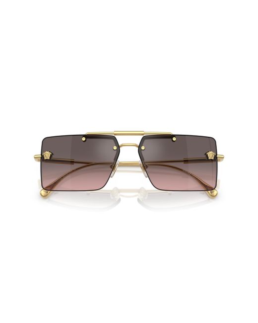 Versace Black Ve2245 100258 Sunglasses Metal Squared Normal