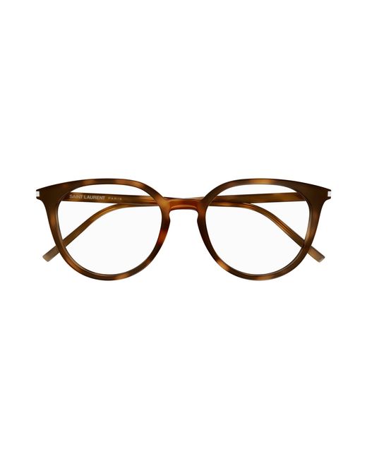Saint Laurent Black Sl 681/F 002 Optical Frames Acetate Transparent Round