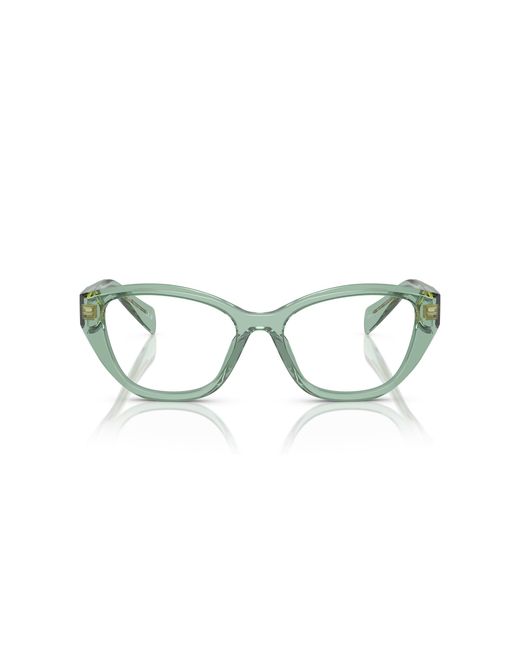 Prada Black Pr 21Zv 11R1O1 Optical Frames Acetate Geometric Normal