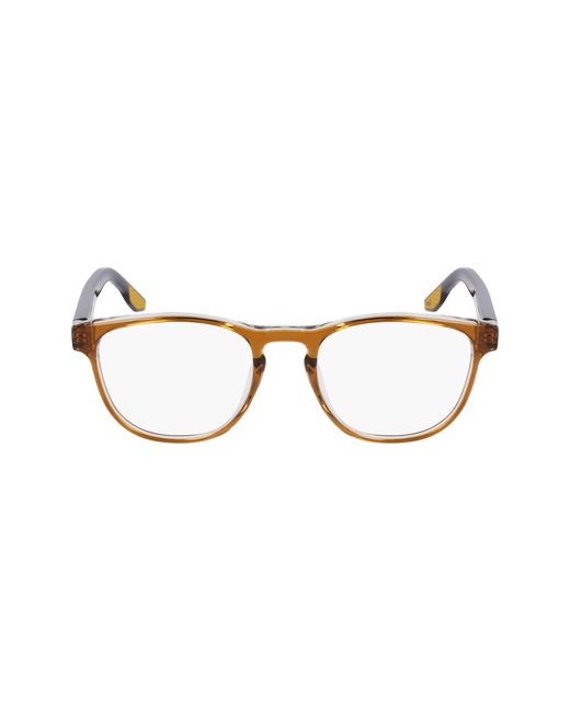 Nike Black 7162 217 Optical Frames Recycled Pet Round Normal for men