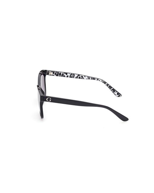 Guess Black Gu7828 01B Sunglasses Injected Smoke Squared Normal Shaded