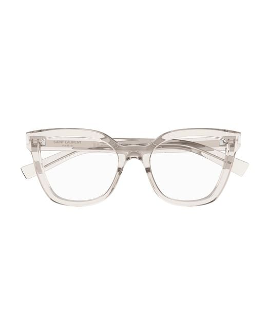 Saint Laurent Black Sl 748 004 Optical Frames Acetate Transparent Cat Eye