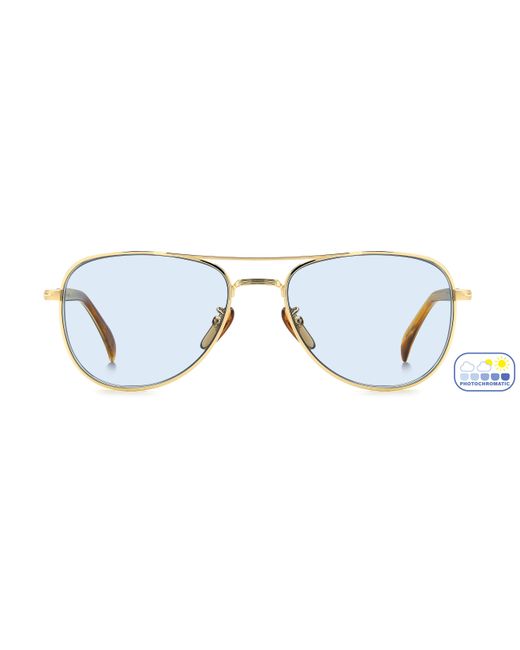 David Beckham Black Db 1175/S J5G/Qz Sunglasses Metal Light Pilot Photochromatic for men