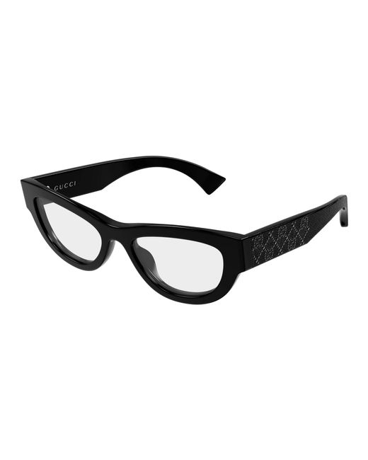 Gucci Black Gg1836O 004 Optical Frames Acetate Transparent Cat Eye