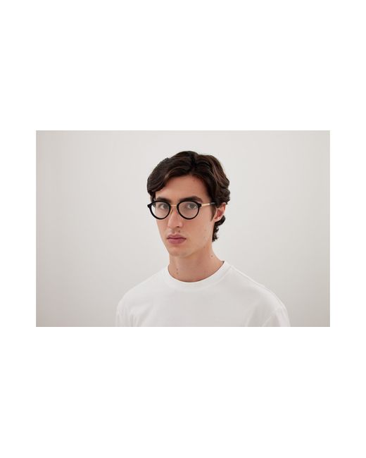 Bottega Veneta Black Bv1375O 002 Optical Frames Acetate Transparent Round for men