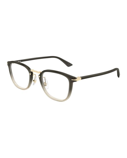 Montblanc Black Mb0440Oa 005 Optical Frames Acetate Transparent Round for men