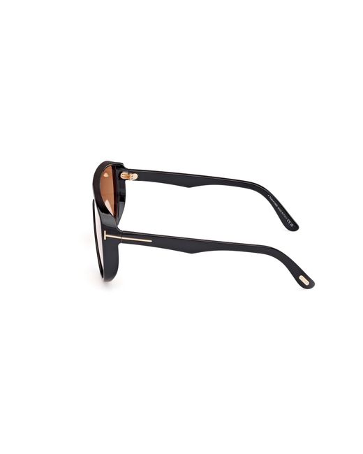Tom Ford Black Ft1182 Achilles 01E Sunglasses Injected Mask Photochromatic for men