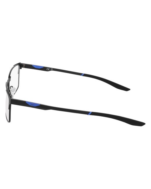Nike Black 8143 001 Optical Frames Metal Squared Normal for men