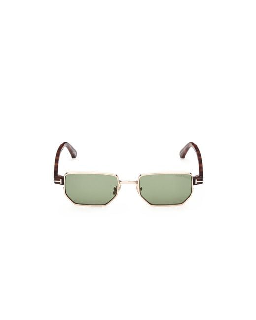 Tom Ford Black Ft1360 Liam-02 28N Sunglasses Metal Squared Normal for men
