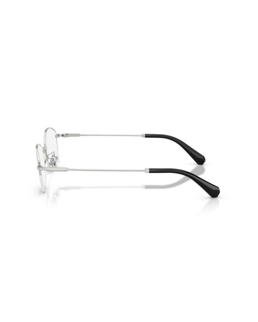 Swarovski Black Sk1039D 4004 Optical Frames Metal Transparent Round Normal