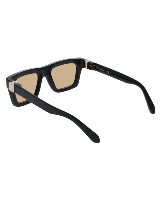 Ferragamo Black Sf2071S 011 Sunglasses Acetate Squared Normal for men