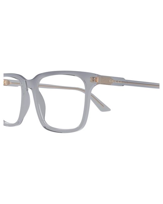 Gucci Black Gg1120O 005 Optical Frames Acetate Squared for men